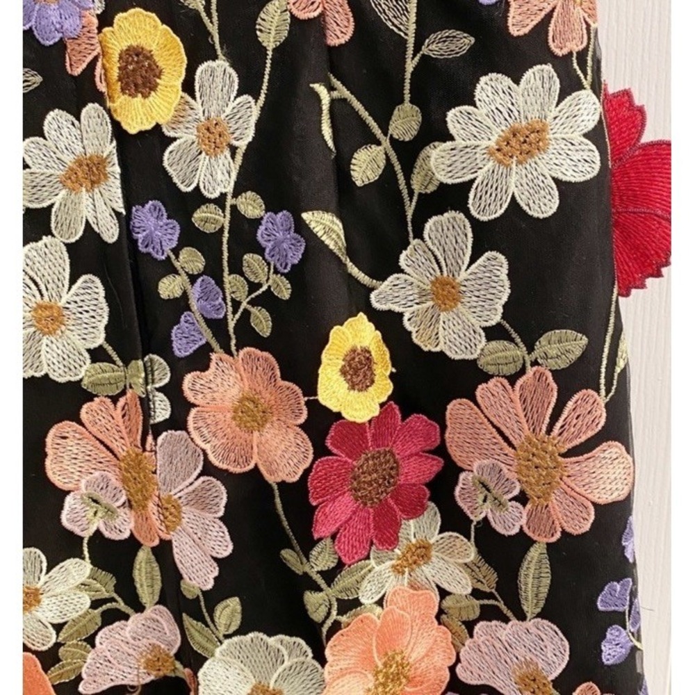Anthea Crawford Dahlia FLORAL embroidered Shien Dress Taylor Swift Grammy Inspir - Picture 10 of 16